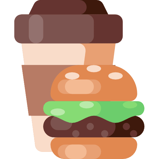 Burger junk food burger food and restaurant icon