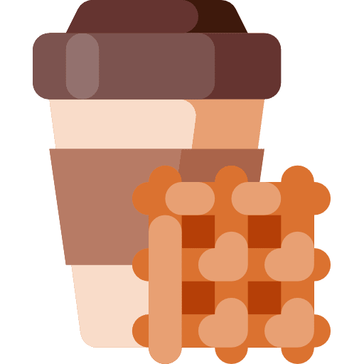 Coffee cup food and restaurant take away coffee shop icon