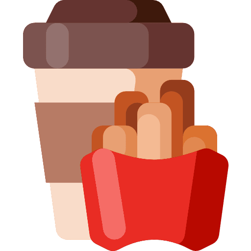 French fries food junk food fast food icon
