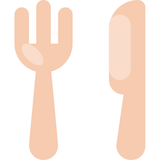 Cutlery food and restaurant fork knife icon