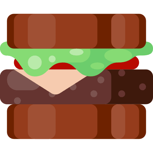 Sandwich food and restaurant bread food icon