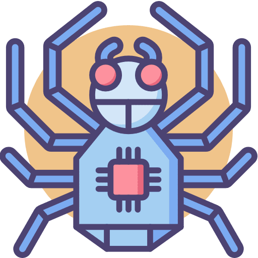 Spider spider entomology robot icon