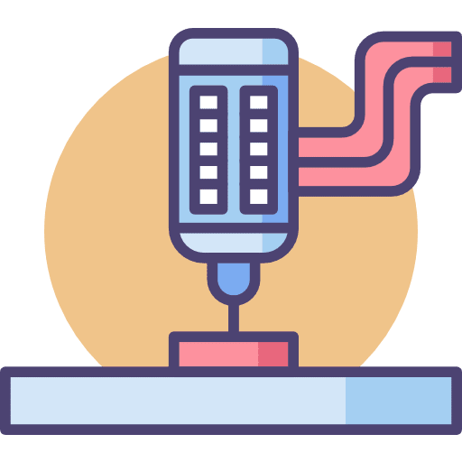 3d printer engineering electronics equipment icon
