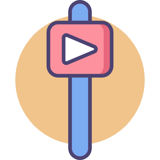 Video player multimedia option video player play button icon