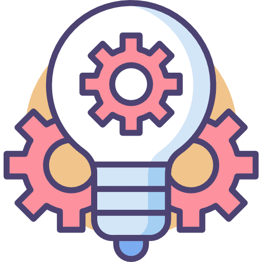 Innovation electronics light bulb light icon