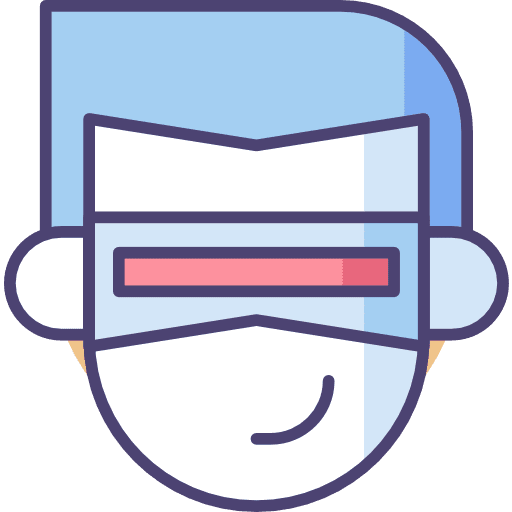 Vr glasses user technology glasses icon