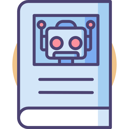 Manual industry book library icon