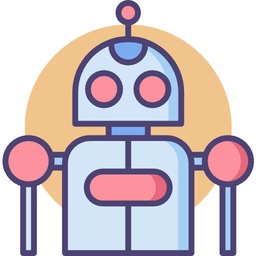 Robot avatar science fiction robot icon