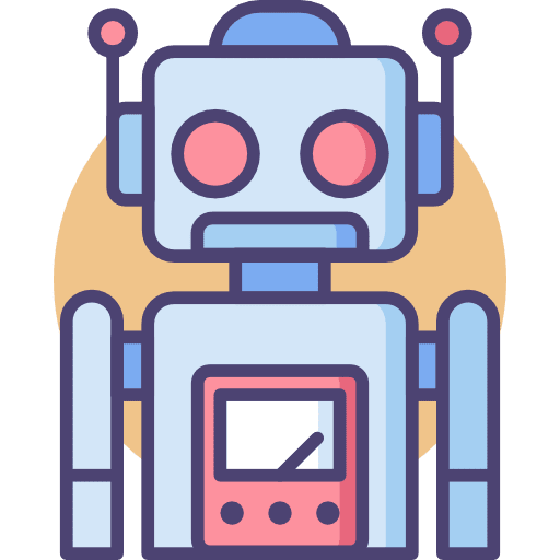 Robot science fiction electronics robotics icon