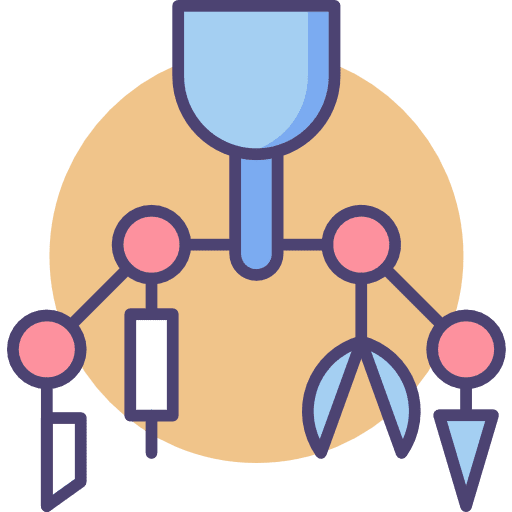 Robotics robotics mechanical industry icon