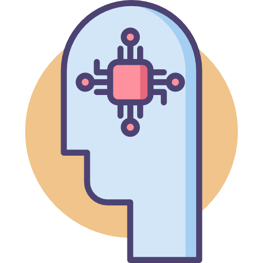 Cpu people user thinking icon