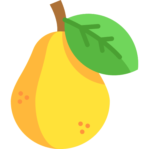Pear fruit vegetarian diet icon