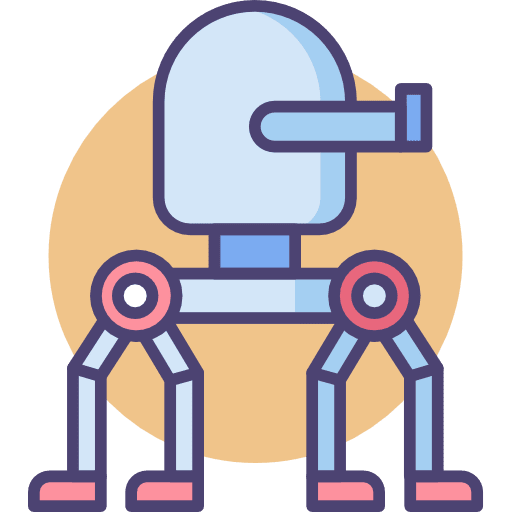 Robot futuristic robot science fiction icon