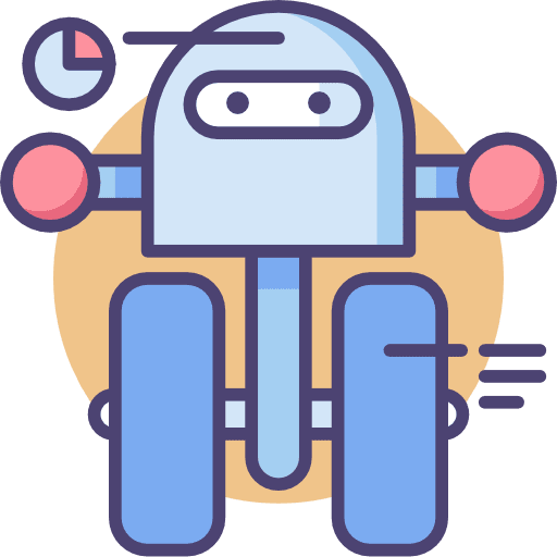 Robot technology science fiction robotics icon