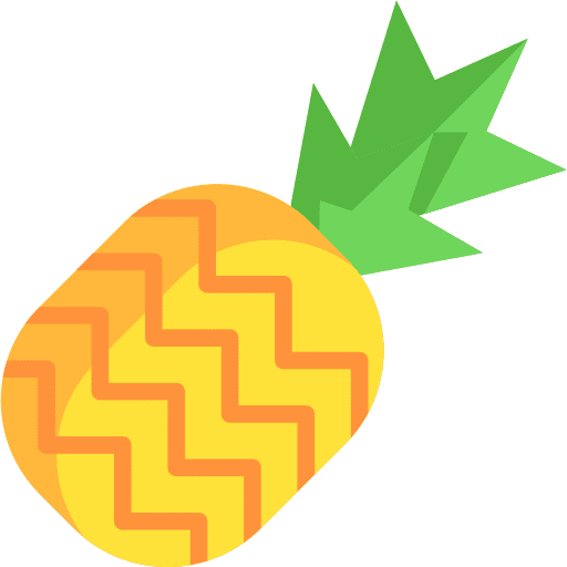 Pineapple organic food and restaurant natural icon