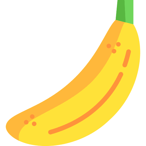 Banana vegan fruit vegetarian icon