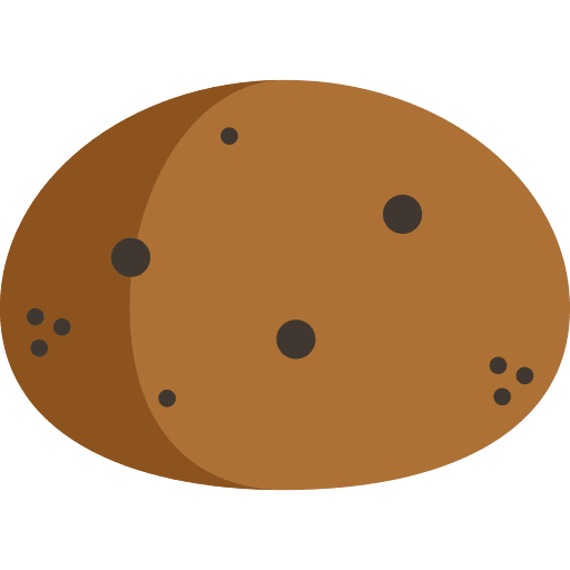 Potato organic food and restaurant potatoes icon