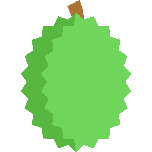 Durian organic healthy food vegan icon