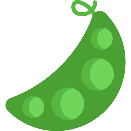 Peas vegetable vegan food and restaurant icon
