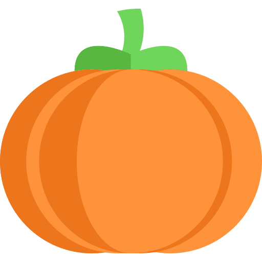 Pumpkin fruit organic food and restaurant icon