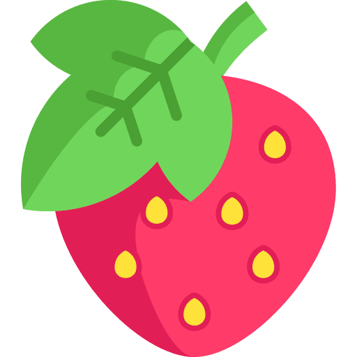 Strawberry healthy food fruit food icon