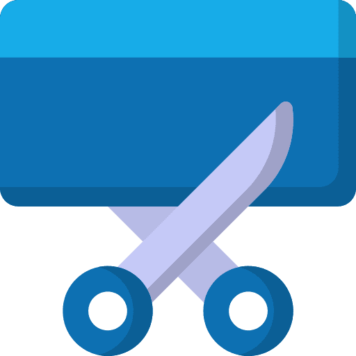 Cancelation scissors shopping cancelation icon