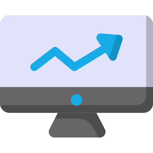 Growth growth report performance icon