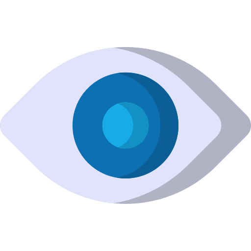 Vision medical eye shapes and symbols icon