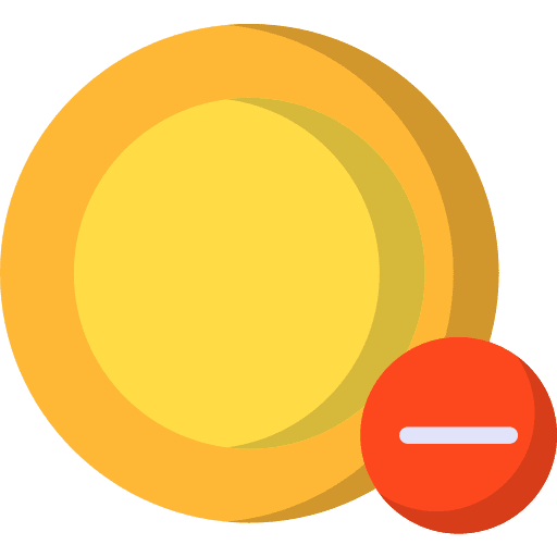 Outcome money coin business and finance icon