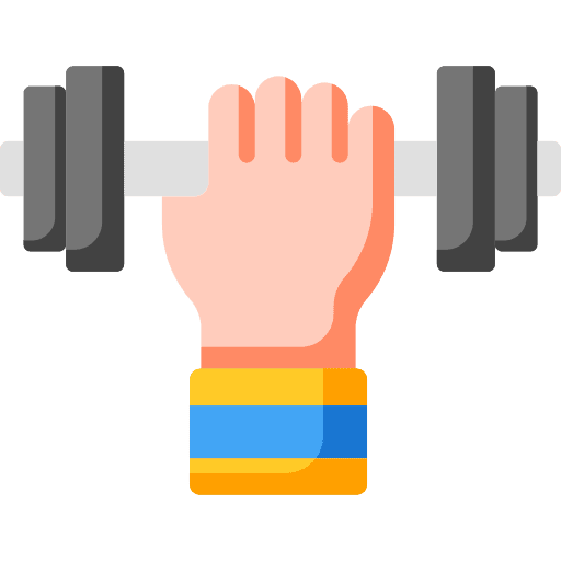 Dumbbell strength dumbbell sports and competition icon