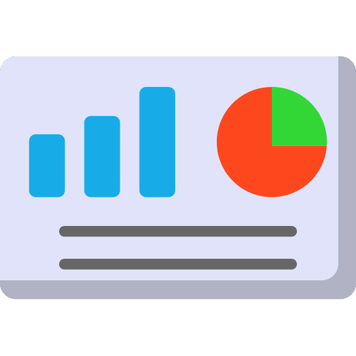 Statistics marketing stats graphical icon