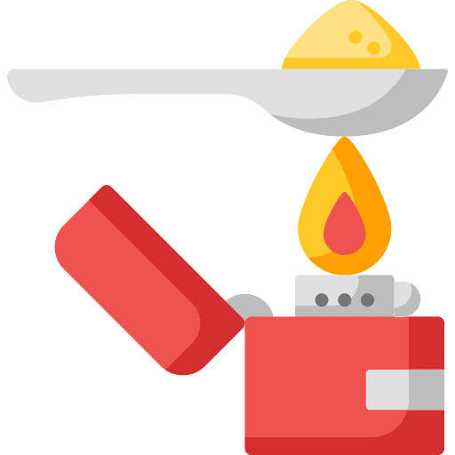 Heroin drug miscellaneous spoon icon