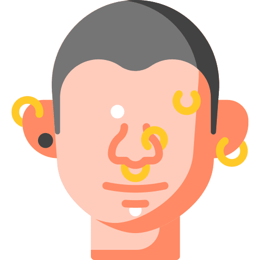 Piercings piercing earring accesory icon