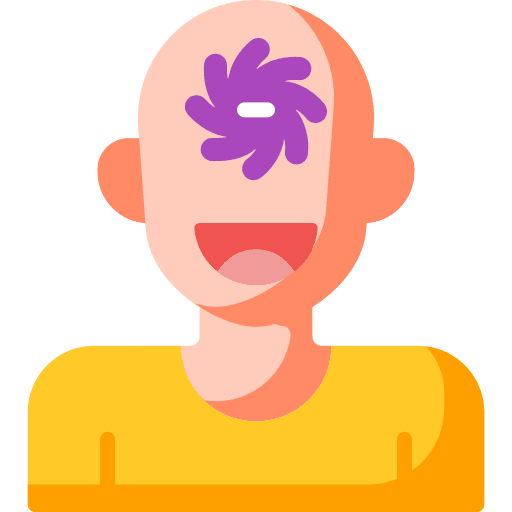 Hallucinogen user mind miscellaneous icon