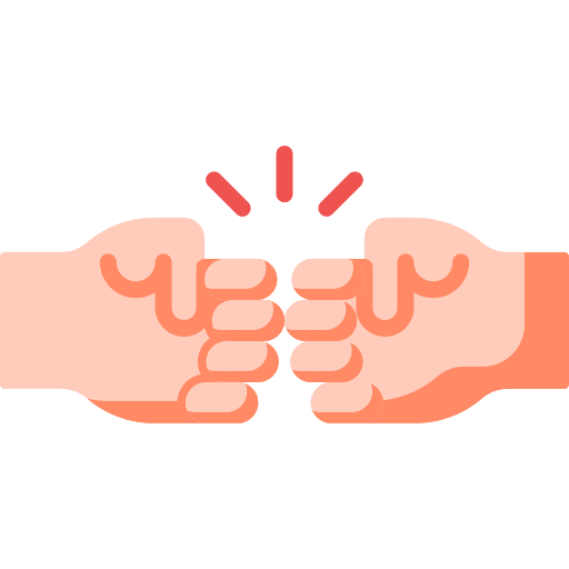 Fighting fists fist bump fight icon