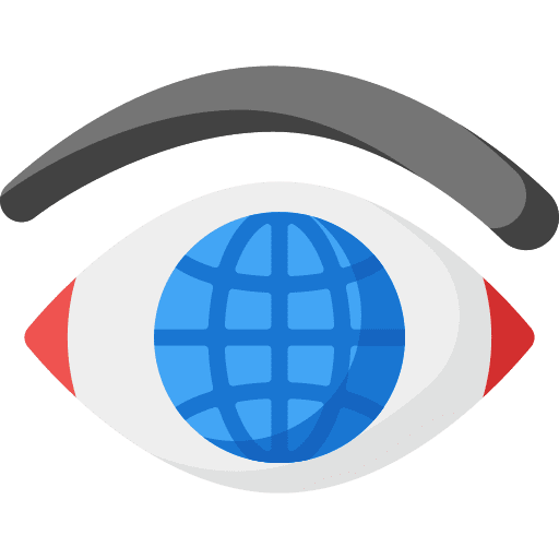 Internet web site internet eye icon