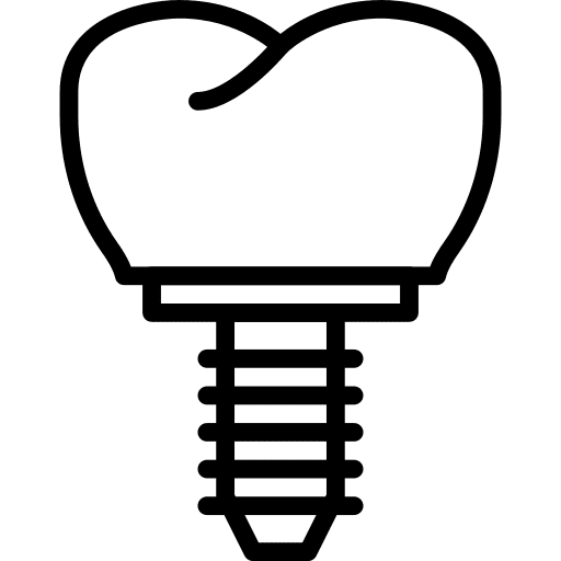 Crown health clinic treatment implant icon