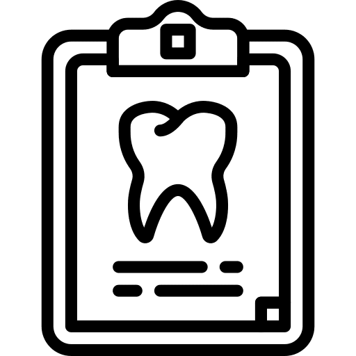 Dental record archive dental record dental care icon