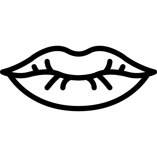 Lips mouth woman gestures icon