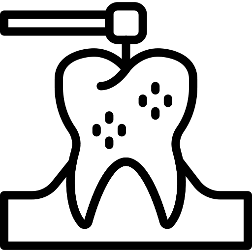 Dental drill dental medical drilling icon