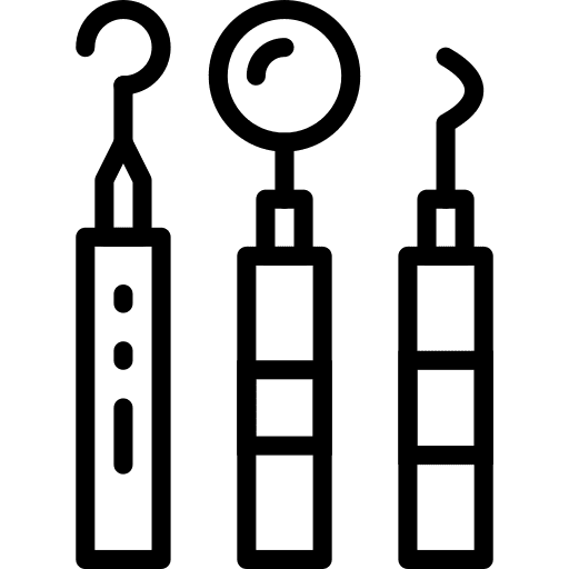 Dentist tools dentist healthcare and medical tools icon