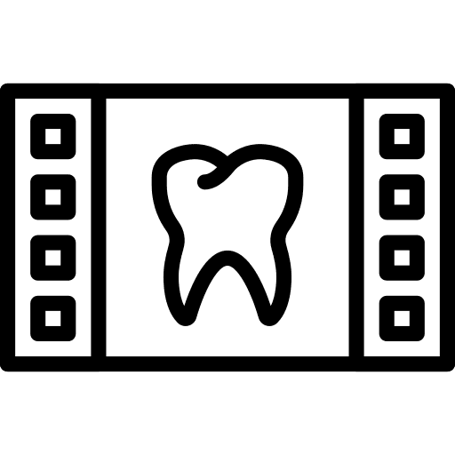 Film dentist teeth tooth icon