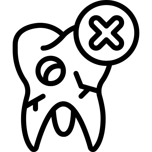 Tooth dental premolar healthcare and medical icon