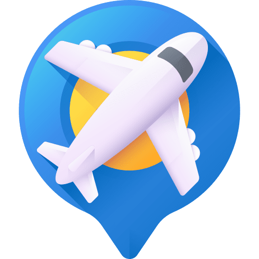 Airport transportation flight travel icon