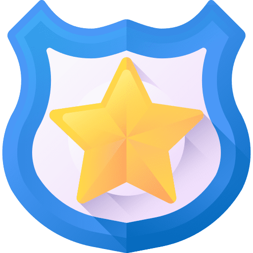 Police station security shield architecture icon