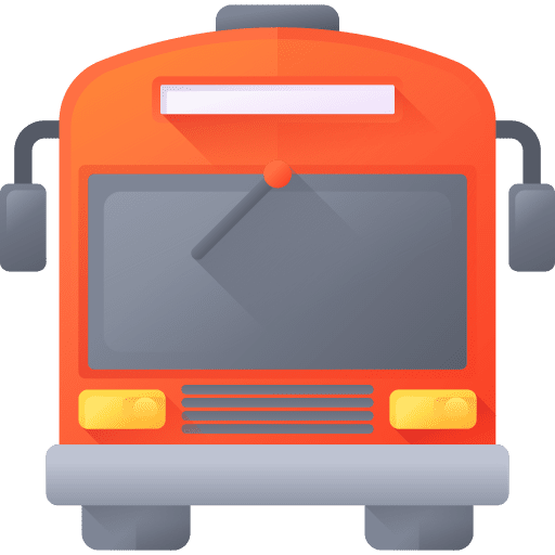 Bus station transportation bus station parking icon