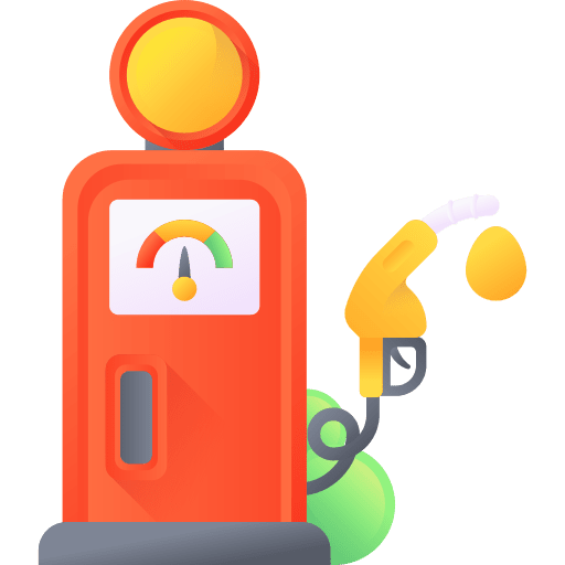 Gas station gasoline transportation energy icon