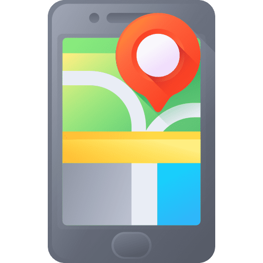 Gps placeholder map pointer electronics icon