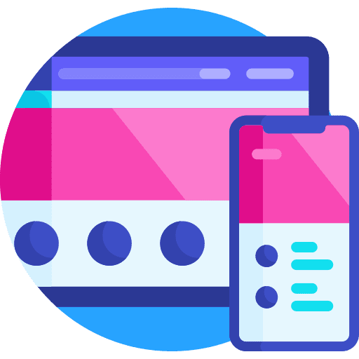 Responsive design responsive website computer interface icon