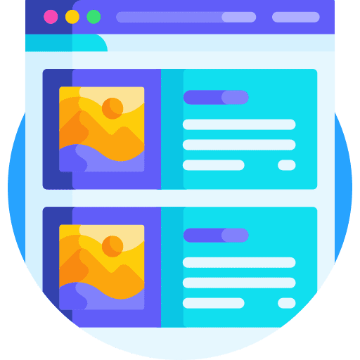 Landing page landing webpage portal icon